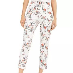 INC Floral Slim Ankle Pants